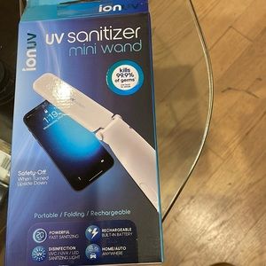 Ion uv sanitizer mini wand portable/folding rechargeable